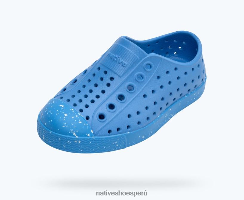 educacion fisica Native Shoes niños flor de jefferson azul descansando/ azul brillante/ motas de concha HV64F8162 calzado