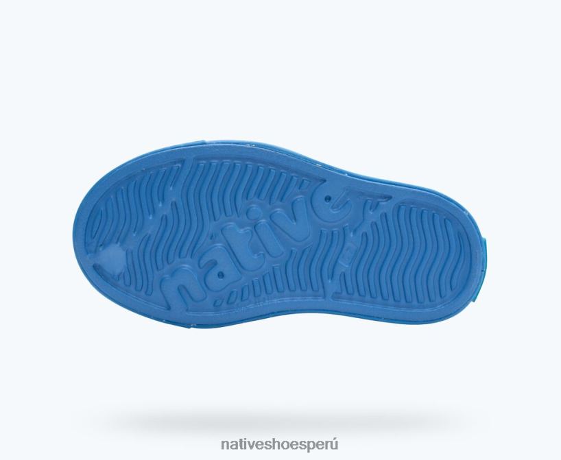 educacion fisica Native Shoes niños flor de jefferson azul descansando/ azul brillante/ motas de concha HV64F8162 calzado
