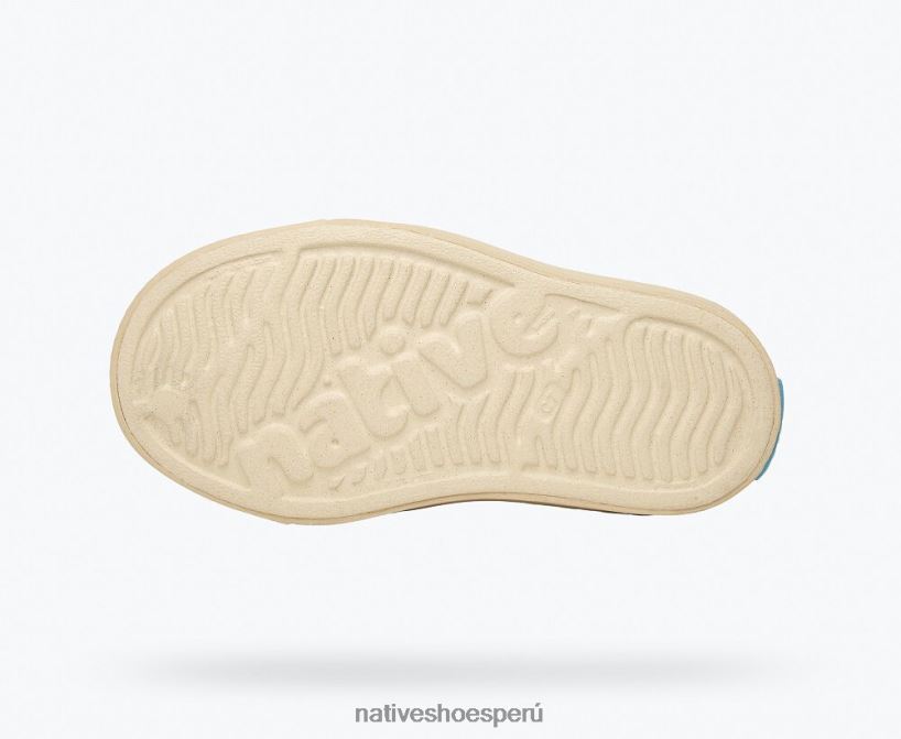 educacion fisica Native Shoes niños flor de jefferson blanco hueso/ beige soja/ motas de concha HV64F8164 calzado