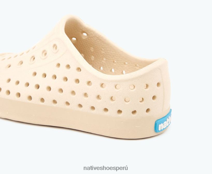 educacion fisica Native Shoes niños flor de jefferson blanco hueso/ beige soja/ motas de concha HV64F8164 calzado