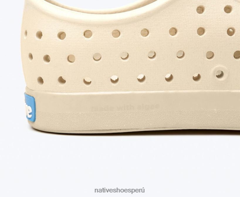 educacion fisica Native Shoes niños flor de jefferson blanco hueso/ beige soja/ motas de concha HV64F8164 calzado