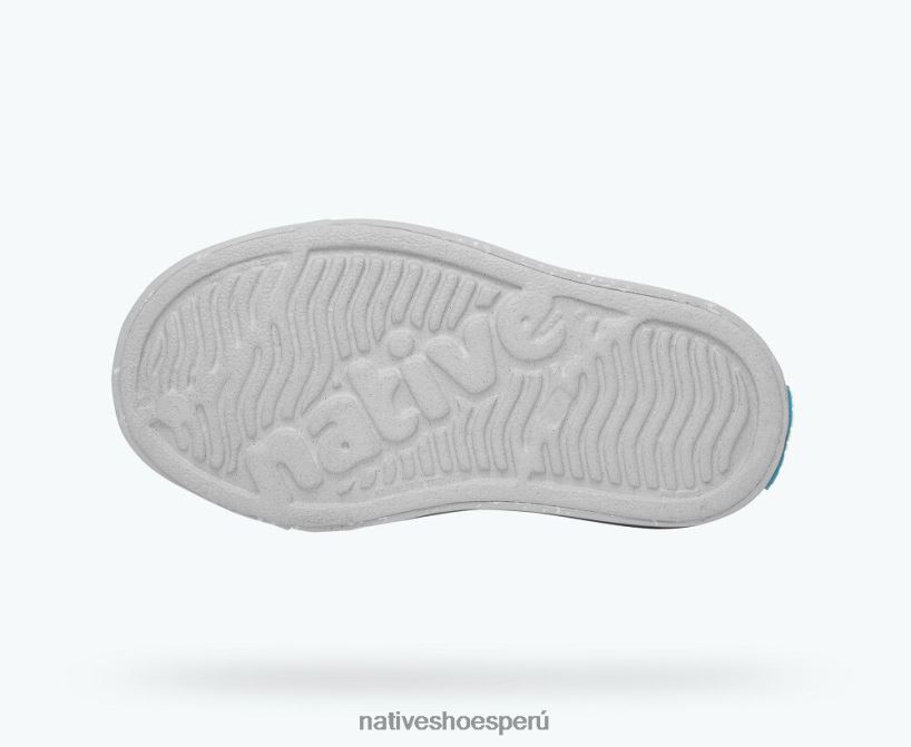 educacion fisica Native Shoes niños flor de jefferson gris niebla/motas de concha HV64F8169 calzado