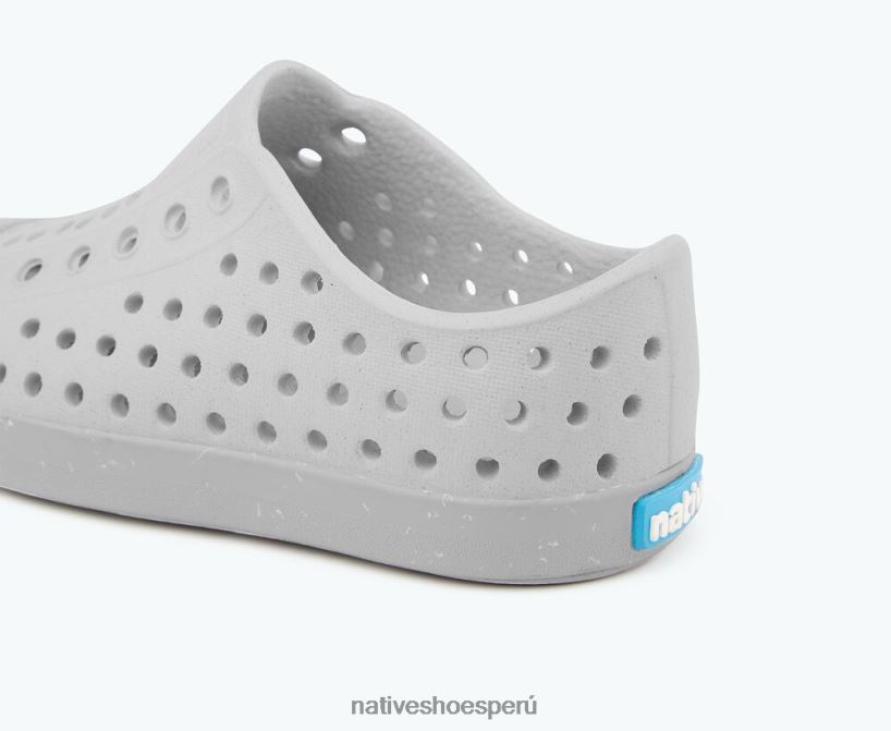 educacion fisica Native Shoes niños flor de jefferson gris niebla/motas de concha HV64F8169 calzado