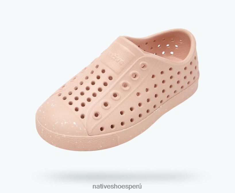 educacion fisica Native Shoes niños flor de jefferson rosa camaleón/motas de concha HV64F8218 calzado