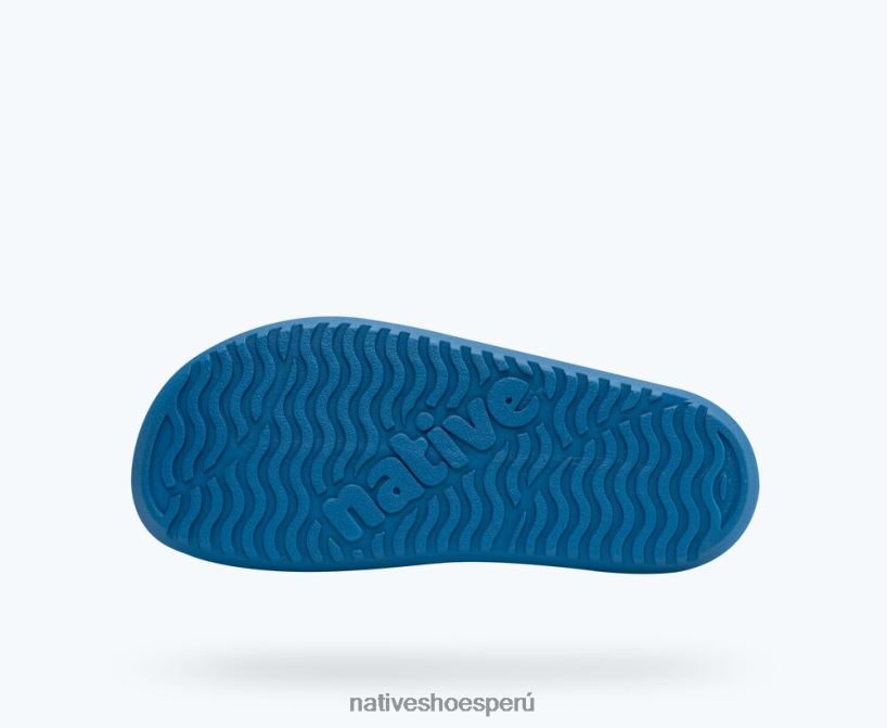 educacion fisica Native Shoes niños frankie sugarlite junior azul cielo/ azul vallarta/ correas princess gone bananas HV64F890 calzado