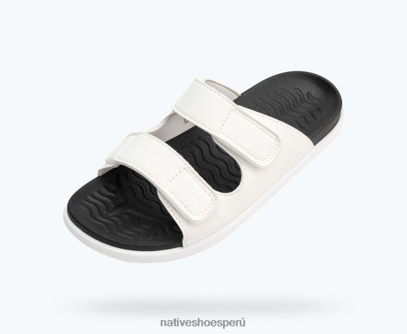 educacion fisica Native Shoes niños frankie sugarlite junior blanco concha/ negro jiffy HV64F888 calzado