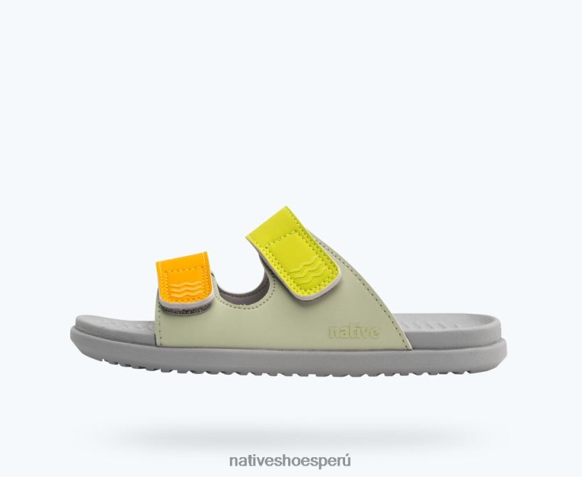 correas de viaje verde té/ gris paloma/ chartreuse