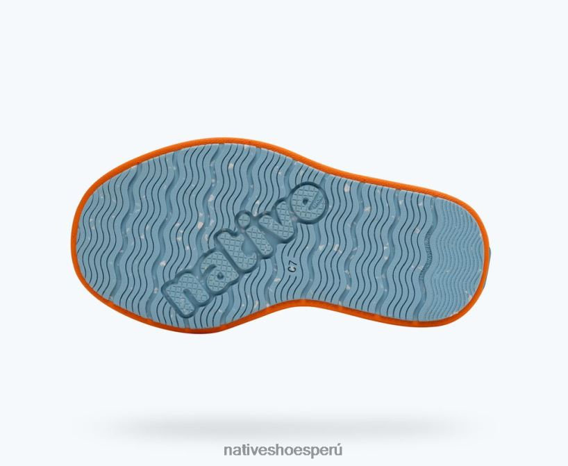 educacion fisica Native Shoes niños howard sugarlite Naranja papaya/naranja ciudad/caucho moteado cielo HV64F8240 calzado