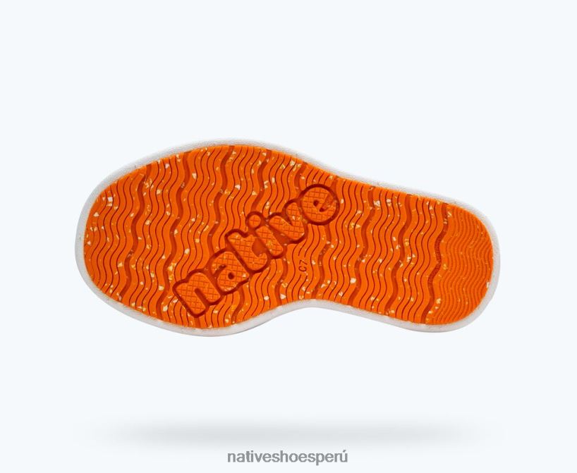 educacion fisica Native Shoes niños howard sugarlite azul frontera/ blanco concha/ goma moteada cola de zorro HV64F8239 calzado