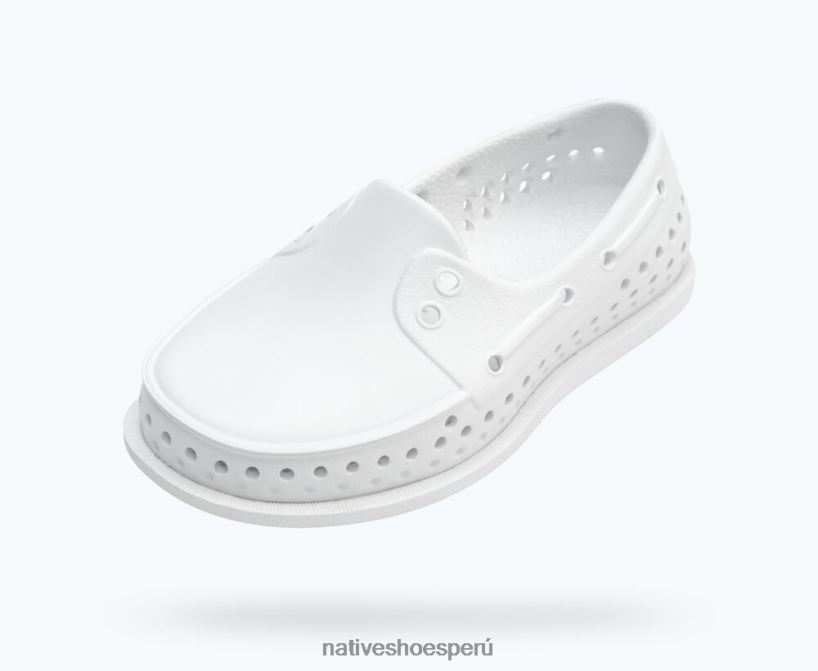 educacion fisica Native Shoes niños howard sugarlite concha blanca/caucho moteado surfista HV64F8238 calzado