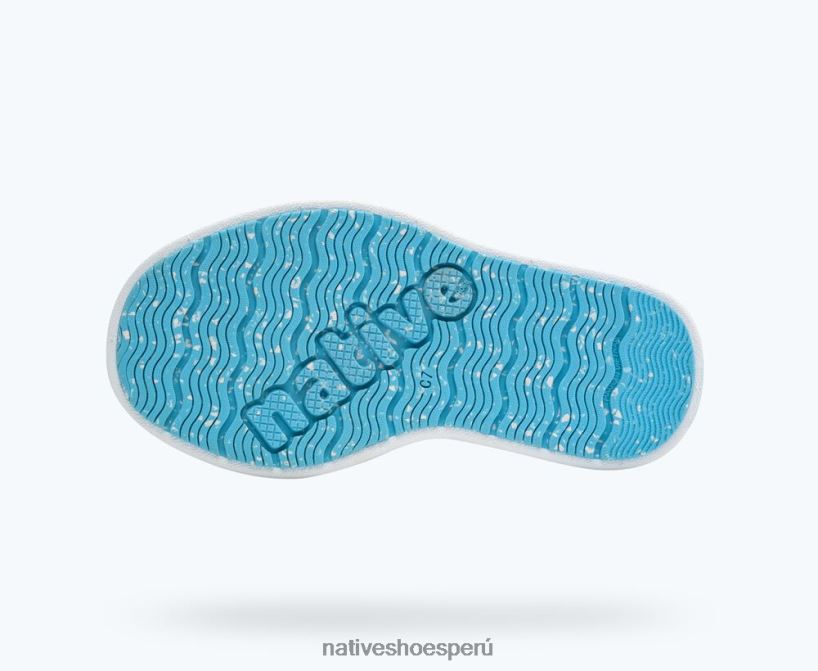 educacion fisica Native Shoes niños howard sugarlite concha blanca/caucho moteado surfista HV64F8238 calzado