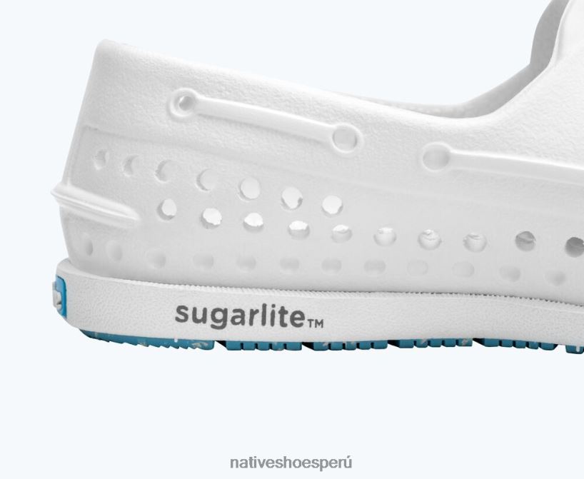 educacion fisica Native Shoes niños howard sugarlite concha blanca/caucho moteado surfista HV64F8238 calzado