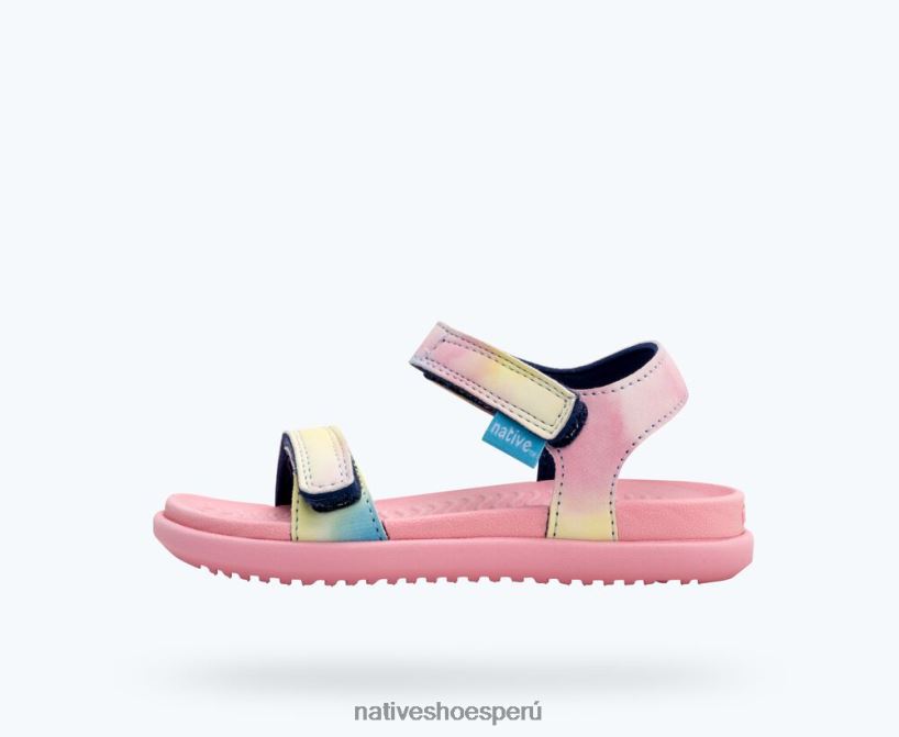 educacion fisica Native Shoes niños impresión charley sugarlite teñido anudado rosa princesa/ pastel HV64F8110 calzado
