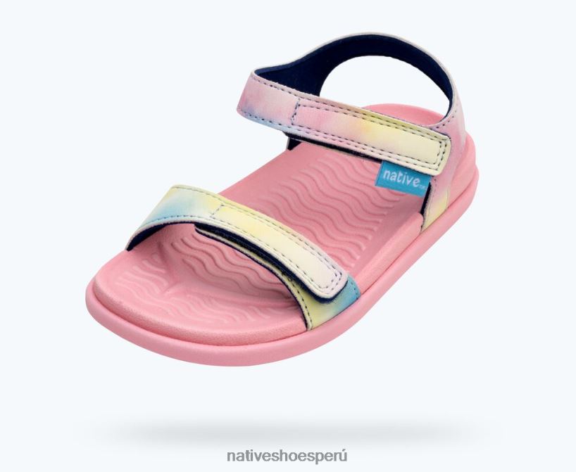 educacion fisica Native Shoes niños impresión charley sugarlite teñido anudado rosa princesa/ pastel HV64F8110 calzado