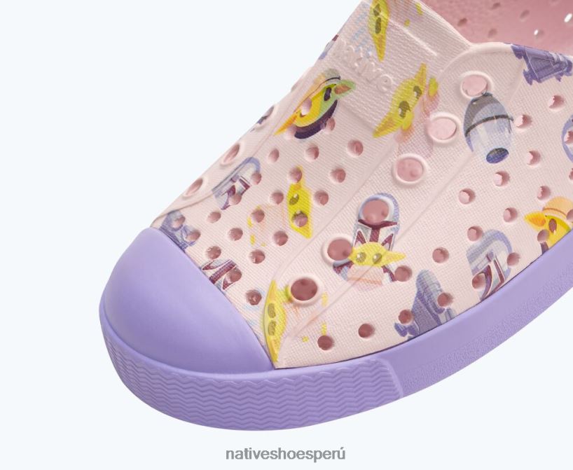 educacion fisica Native Shoes niños impresión de jefferson star wars rosa leche/ morado curativo/ mando aop HV64F8223 calzado