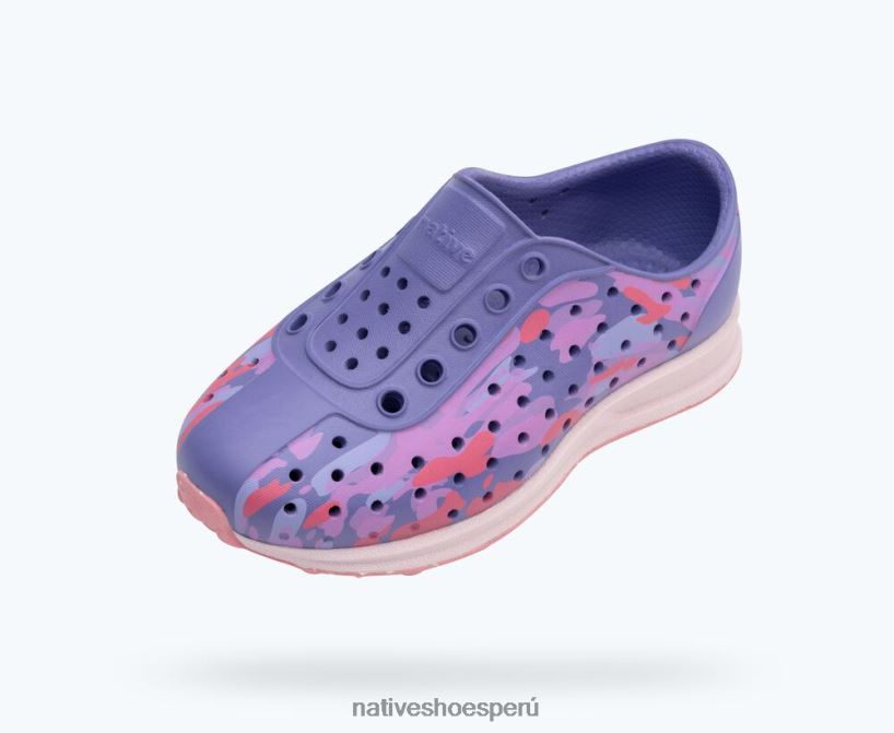 educacion fisica Native Shoes niños impresión robbie sugarlite violeta neblina/rosa pelusa/eucamo deslumbrante/goma moteada princesa HV64F8215 calzado
