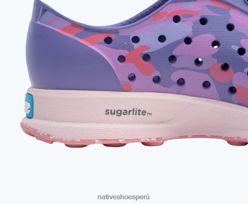 educacion fisica Native Shoes niños impresión robbie sugarlite violeta neblina/rosa pelusa/eucamo deslumbrante/goma moteada princesa HV64F8215 calzado