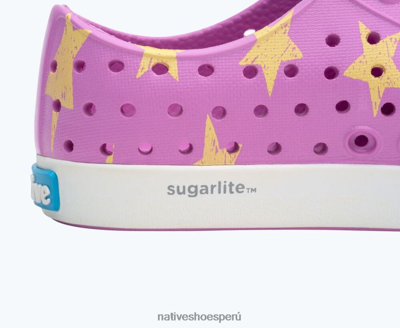 educacion fisica Native Shoes niños impresión sugarlite jefferson rosa baya de invierno/ blanco concha/ luceros de la mañana HV64F8141 calzado