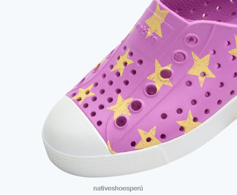 educacion fisica Native Shoes niños impresión sugarlite jefferson rosa baya de invierno/ blanco concha/ luceros de la mañana HV64F8141 calzado