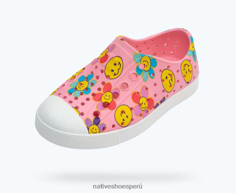 educacion fisica Native Shoes niños impresión sugarlite jefferson rosa princesa/ blanco concha/ pétalo de sol neblina HV64F8175 calzado