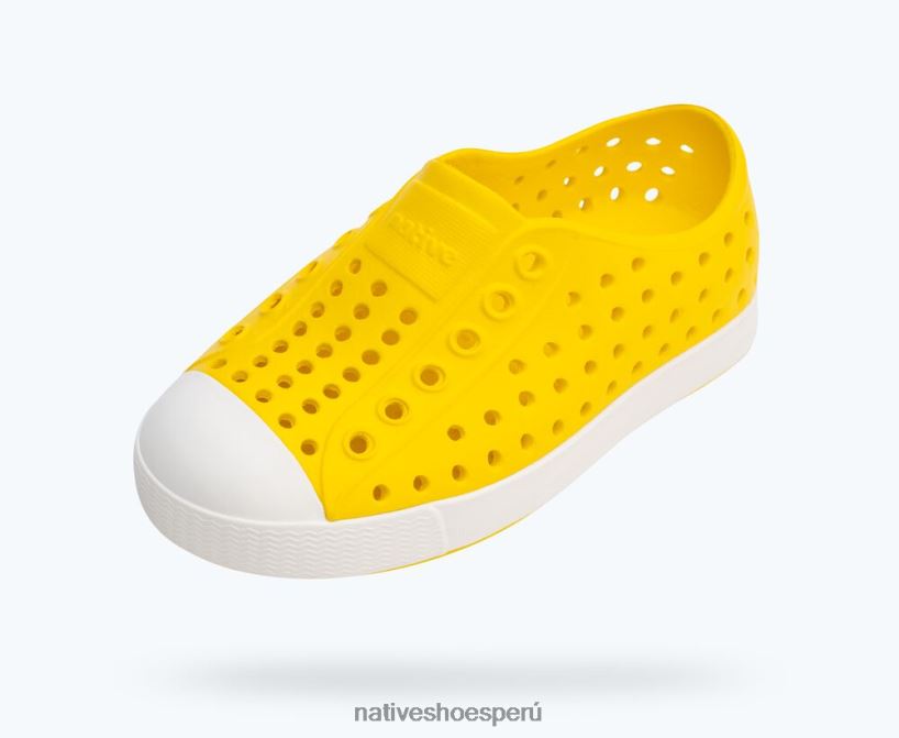 educacion fisica Native Shoes niños jefferson amarillo crayón/blanco concha HV64F8131 calzado