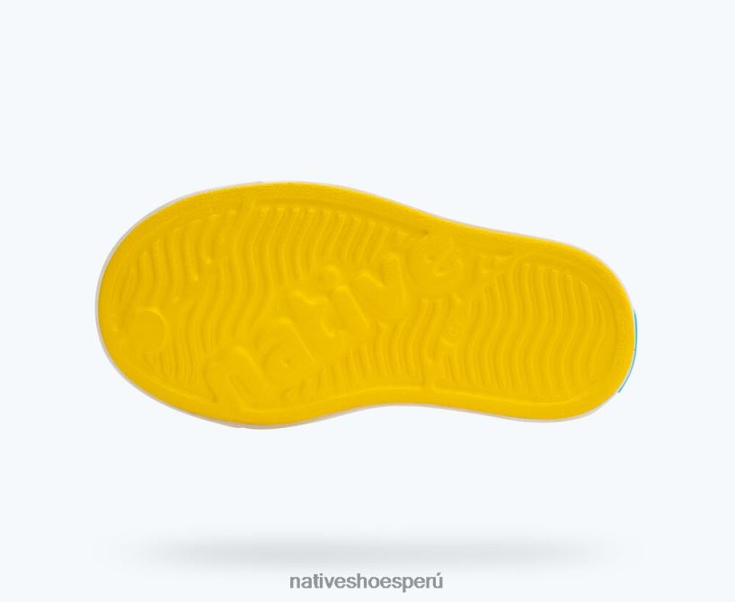 educacion fisica Native Shoes niños jefferson amarillo crayón/blanco concha HV64F8131 calzado