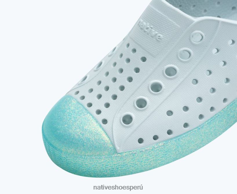 educacion fisica Native Shoes niños jefferson bling azul costero/ saba bling HV64F8236 calzado