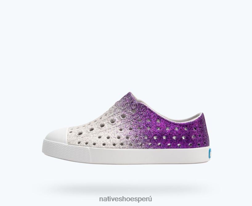 educacion fisica Native Shoes niños jefferson bling estrella de mar escarcha bling/ concha blanca HV64F8178 calzado