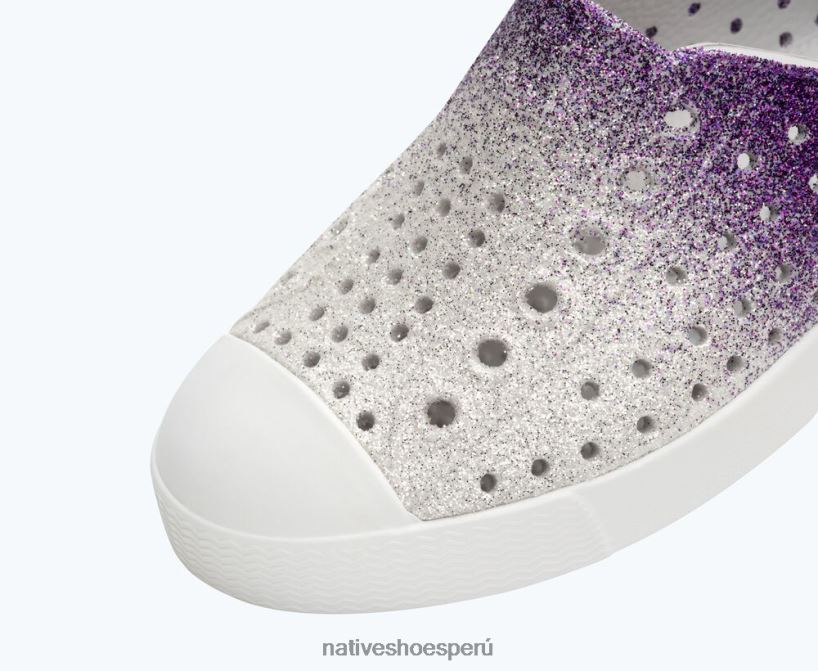 educacion fisica Native Shoes niños jefferson bling estrella de mar escarcha bling/ concha blanca HV64F8178 calzado