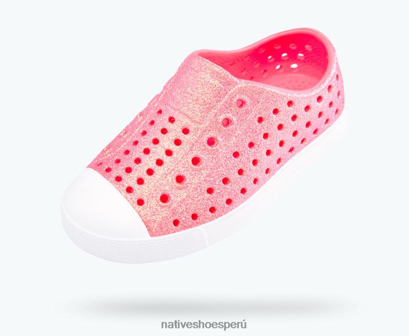 educacion fisica Native Shoes niños jefferson bling floyd bling/blanco concha HV64F8160 calzado