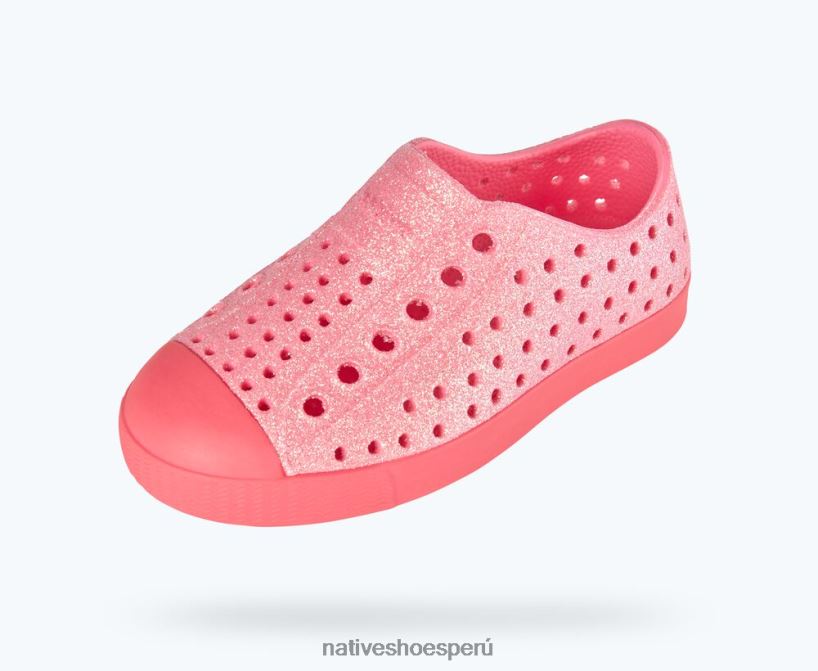 educacion fisica Native Shoes niños jefferson bling floyd bling/floyd rosa HV64F8154 calzado