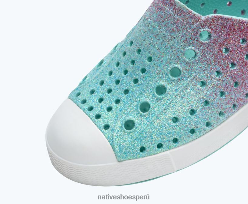 educacion fisica Native Shoes niños jefferson bling hollywood hortensia bling/ concha blanca HV64F8177 calzado