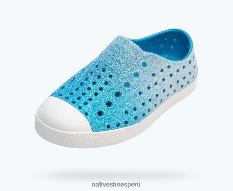 educacion fisica Native Shoes niños jefferson bling maría costera bling/ concha blanca HV64F8222 calzado