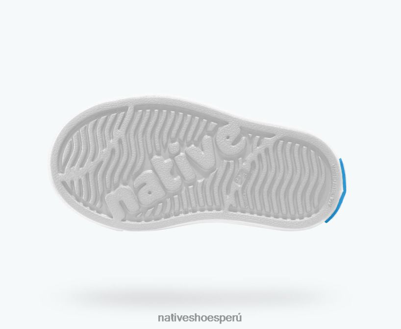 educacion fisica Native Shoes niños jefferson bling metal bling/ concha blanca HV64F8176 calzado