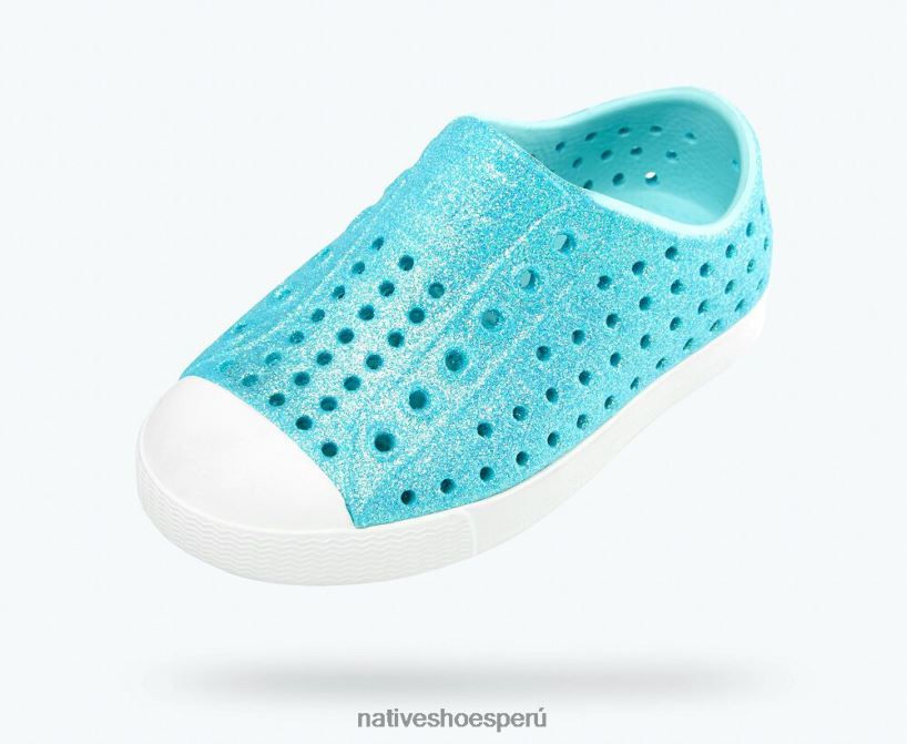 educacion fisica Native Shoes niños jefferson bling piamonte bling/ blanco concha HV64F8146 calzado