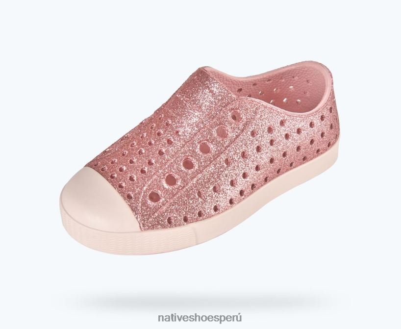 educacion fisica Native Shoes niños jefferson bling rosa brillante/rosa polvo HV64F8157 calzado