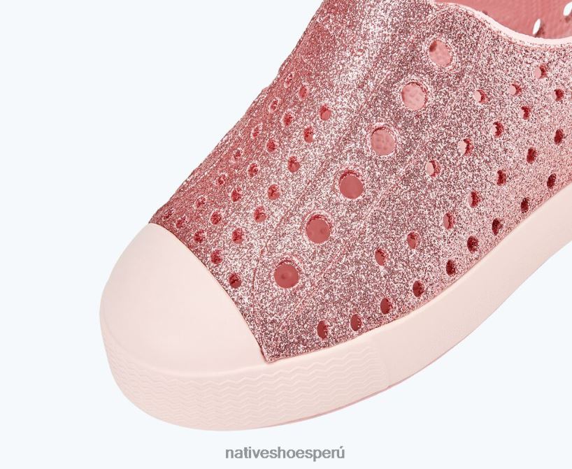 educacion fisica Native Shoes niños jefferson bling rosa brillante/rosa polvo HV64F8157 calzado