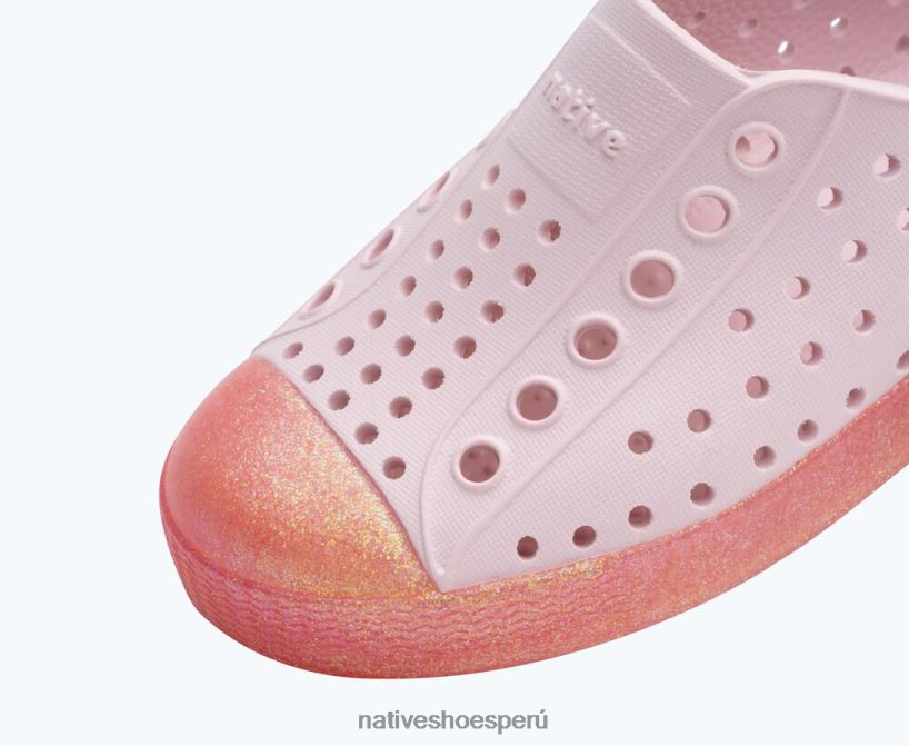 educacion fisica Native Shoes niños jefferson bling rosa leche/princesa bling HV64F8182 calzado