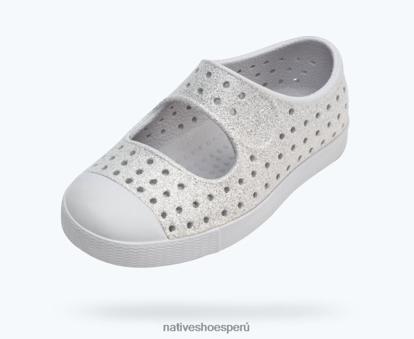 educacion fisica Native Shoes niños jefferson enebro bling gris escarcha bling/gris escarcha HV64F8230 calzado