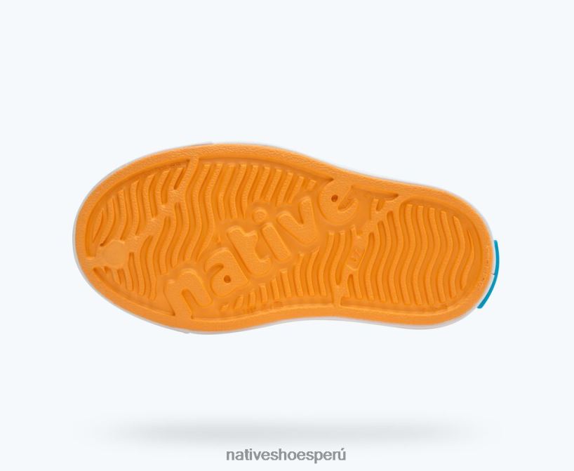 educacion fisica Native Shoes niños jefferson naranja papaya/cáscara blanca HV64F8115 calzado