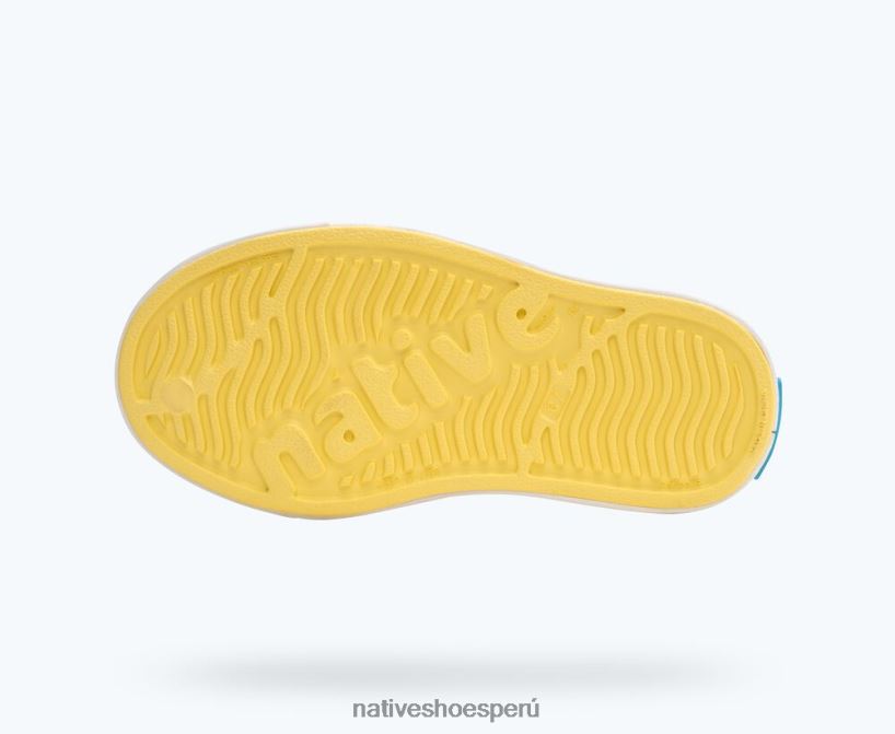 educacion fisica Native Shoes niños jefferson plátanos desaparecidos amarillo/cáscara blanca HV64F8237 calzado