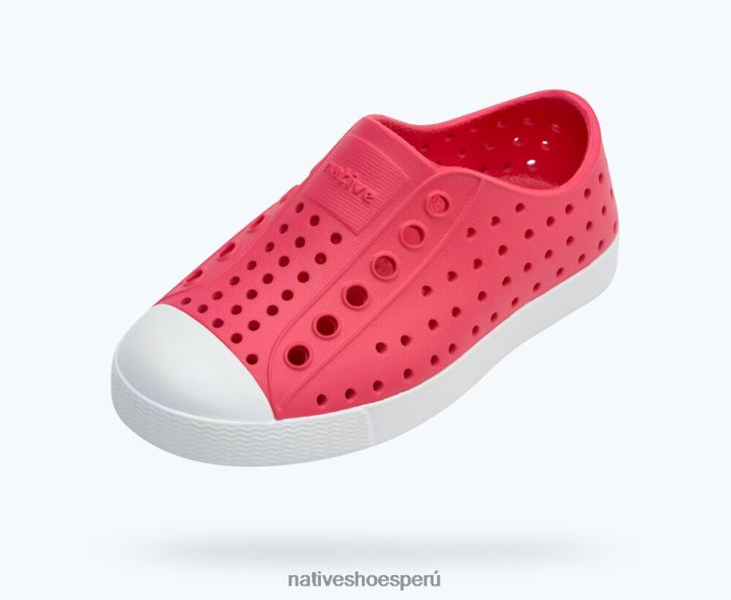 educacion fisica Native Shoes niños jefferson rosa deslumbrante/blanco concha HV64F8221 calzado
