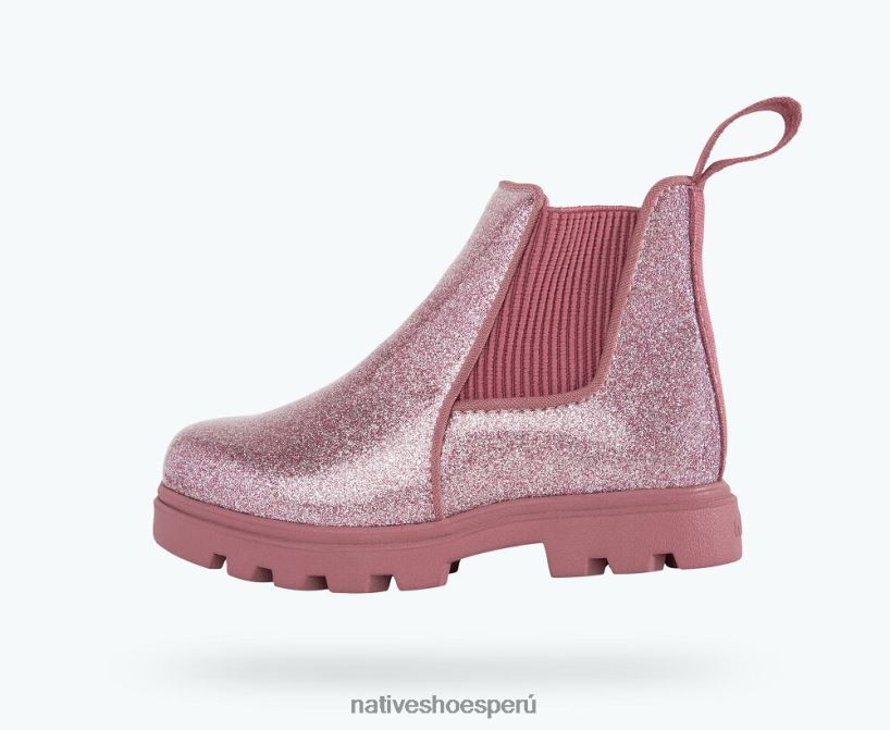 educacion fisica Native Shoes niños kensington treklite brillo purpurina rosa/rosa templo HV64F8253 calzado