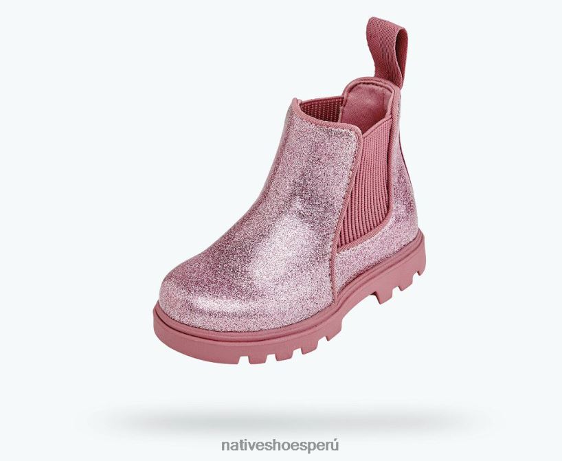 educacion fisica Native Shoes niños kensington treklite brillo purpurina rosa/rosa templo HV64F8253 calzado