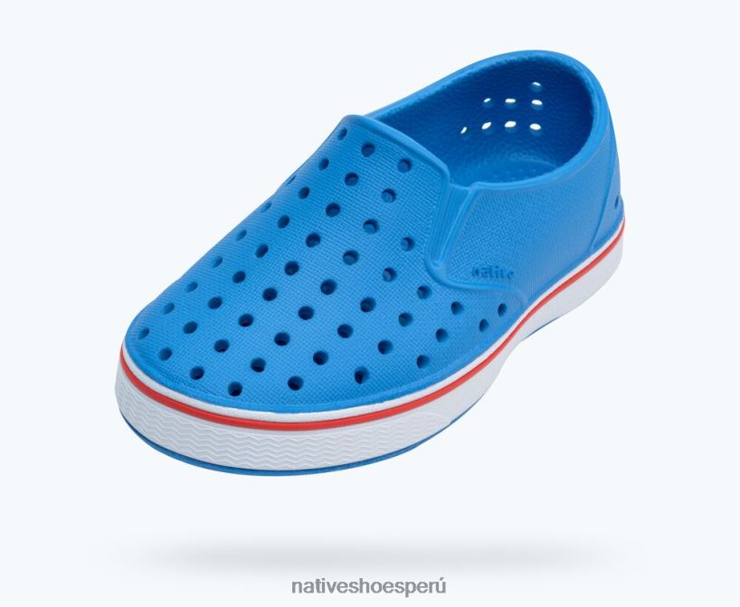 educacion fisica Native Shoes niños millas azul descansando/blanco concha/hiper rojo HV64F8150 calzado