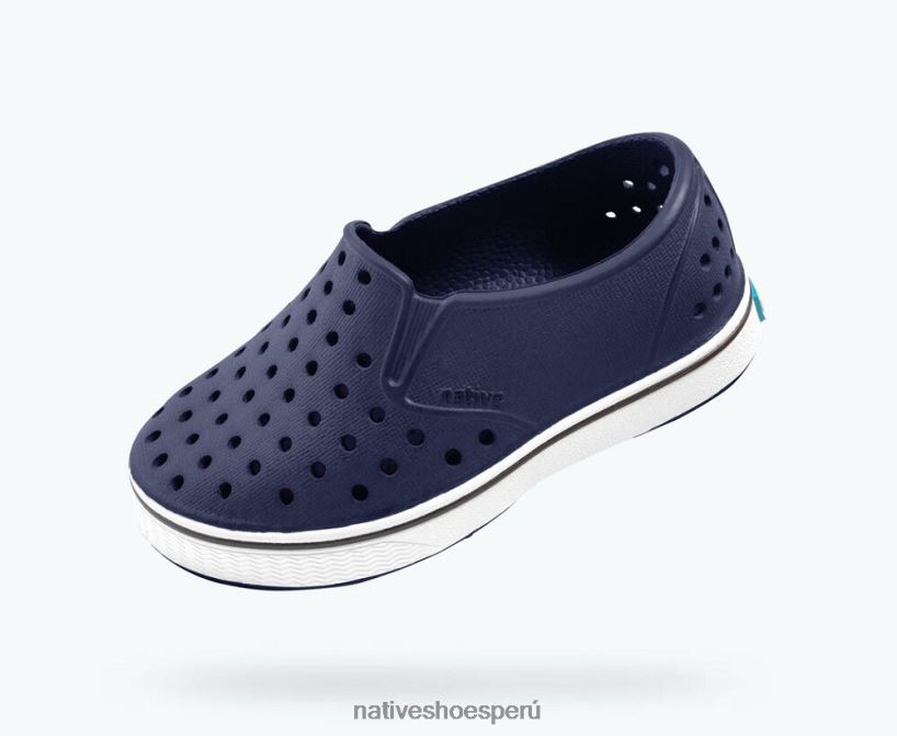 educacion fisica Native Shoes niños millas azul regata/blanco concha HV64F8143 calzado