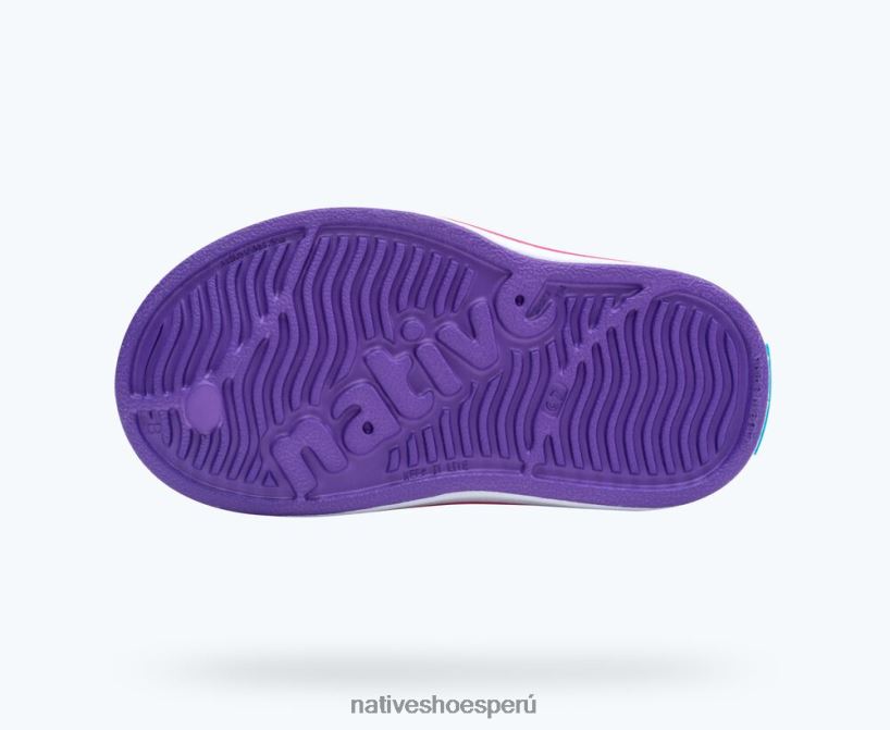 educacion fisica Native Shoes niños millas de impresión sugarlite estrella de mar violeta/ concha blanca/ estrellas deslumbrantes HV64F8179 calzado