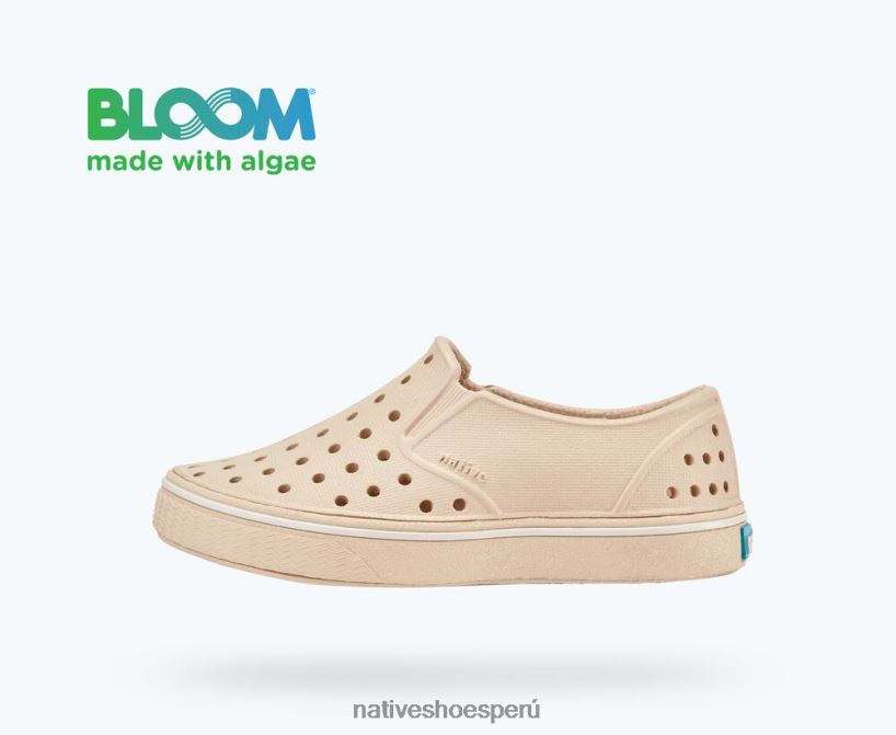 educacion fisica Native Shoes niños millas florecen blanco hueso HV64F8207 calzado