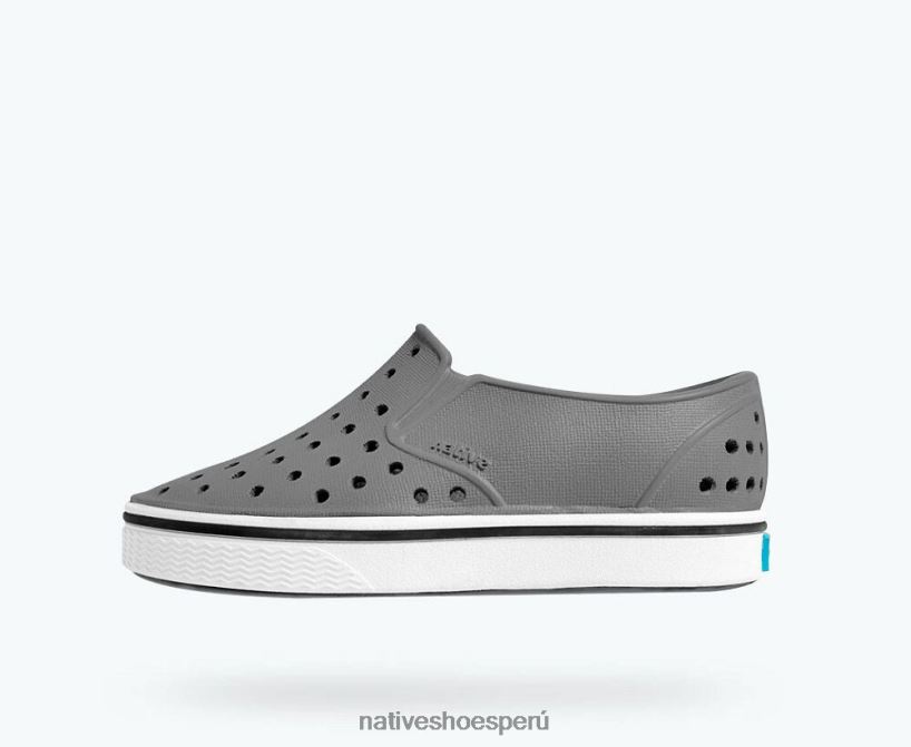 educacion fisica Native Shoes niños millas gris Dublín/blanco concha HV64F8145 calzado