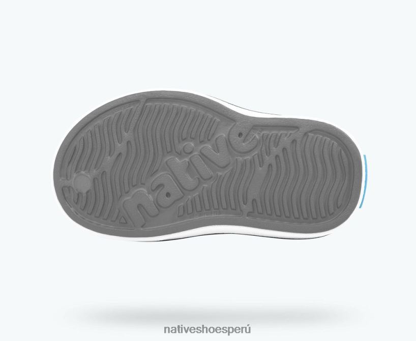 educacion fisica Native Shoes niños millas gris Dublín/blanco concha HV64F8145 calzado